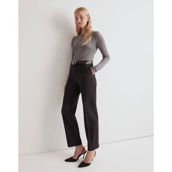 $98 Madewell Fairbanks Pant black size 2 m10 - Picture 1 of 6